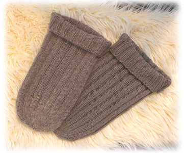 Cocoon braun mit Rippenmuster