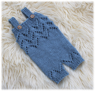 Merino Overall blau